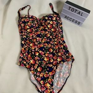 Beach Flower one piece swim suit